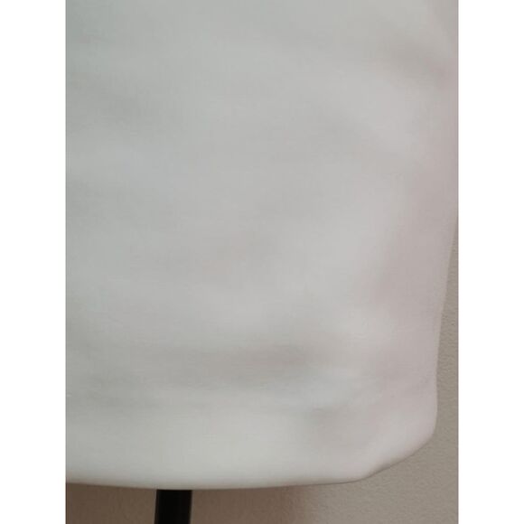 CALVIN KLEIN Women's Cold-Shoulder White Scuba Sheath Dress SIZE 6 - Picture 6 of 16